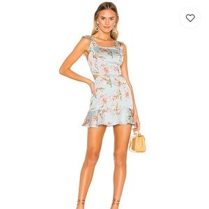 Light blue floral dress from Revolve